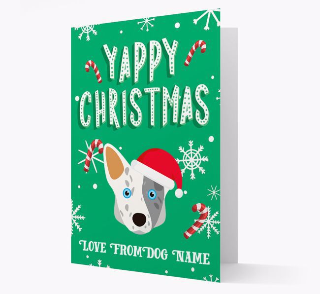 Personalized 'Yappy Christmas' Card with {breedFullName} Christmas Icon